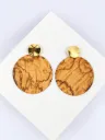 Boucles d'oreilles en Olivier