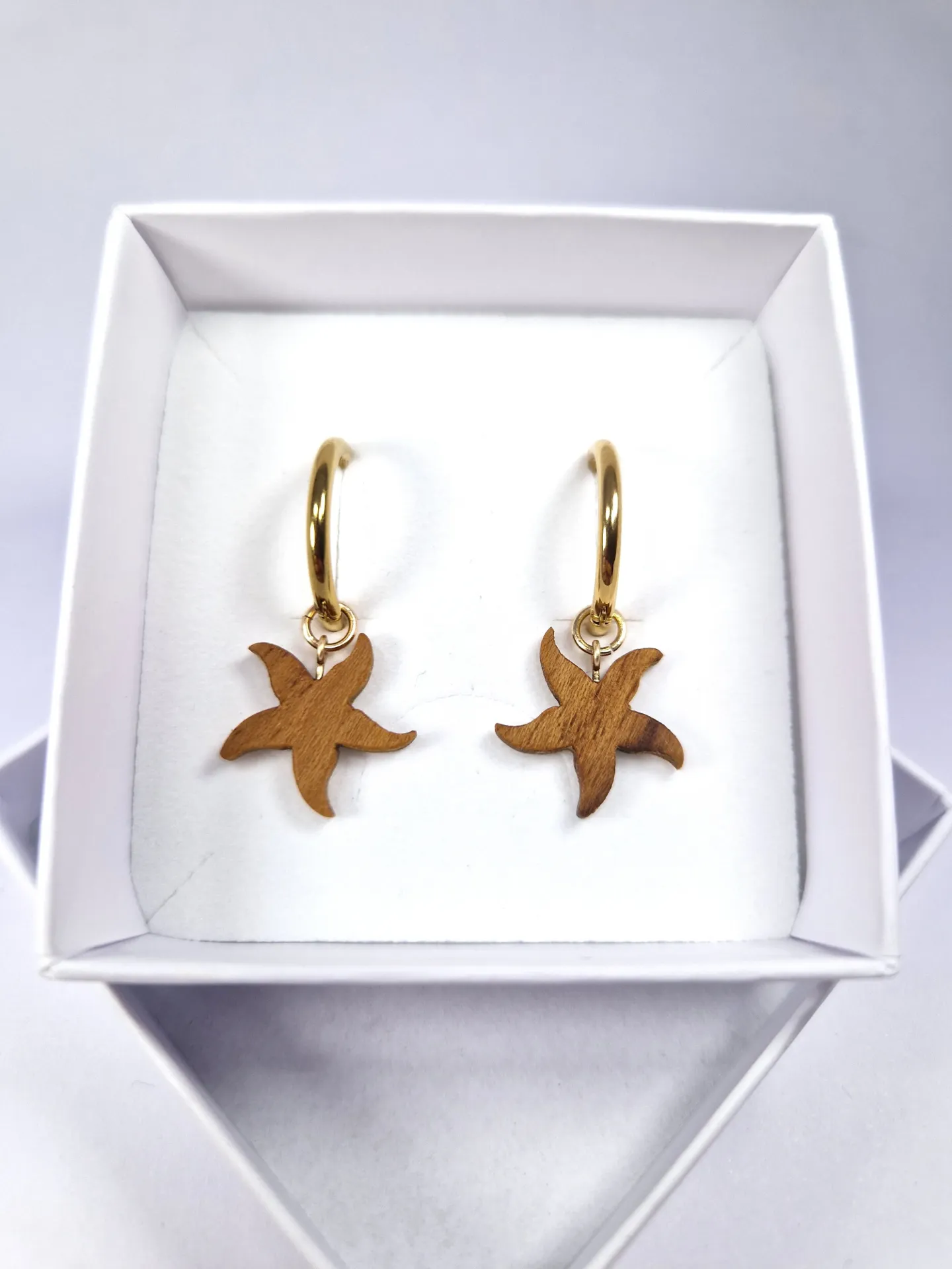 charms étoile de mer (Acier inox doré)