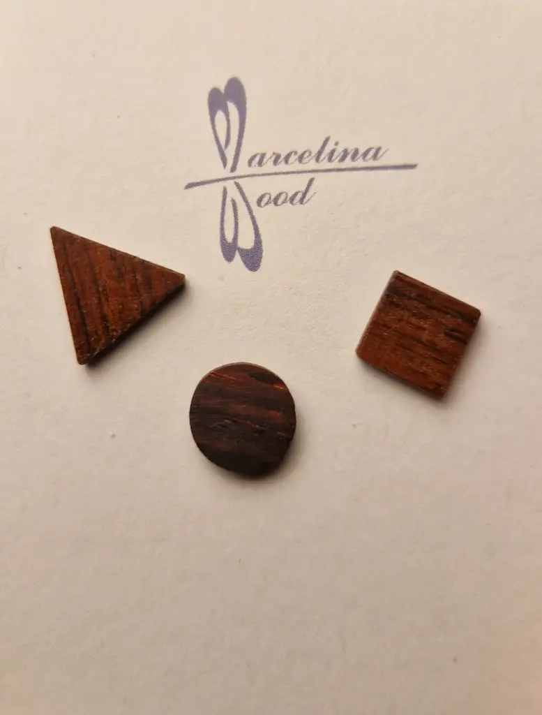 Puces trio en palissandre